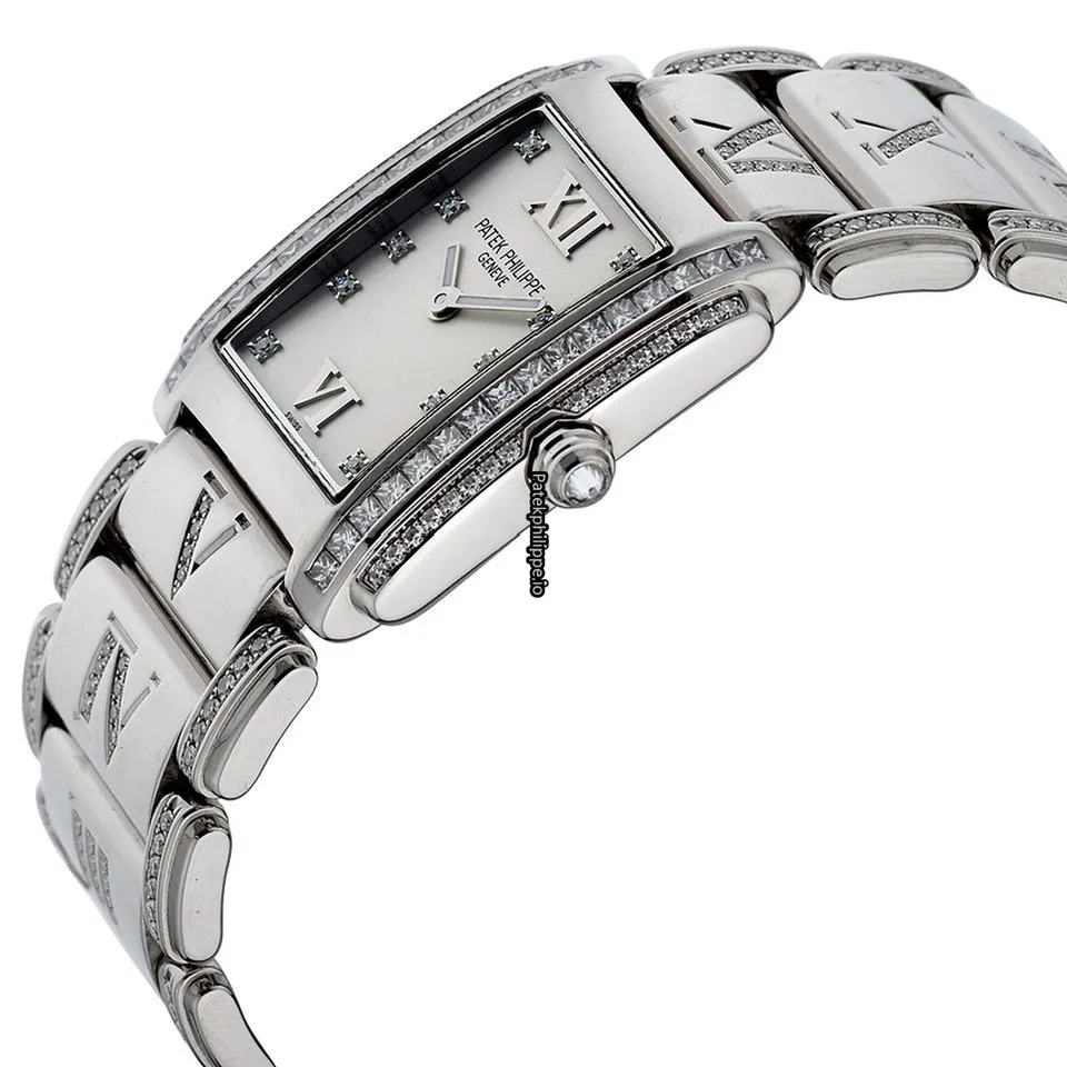 Alternative view of Patek Philippe Twenty-4 4910/41g 25x30MM White Gold Case Quartz