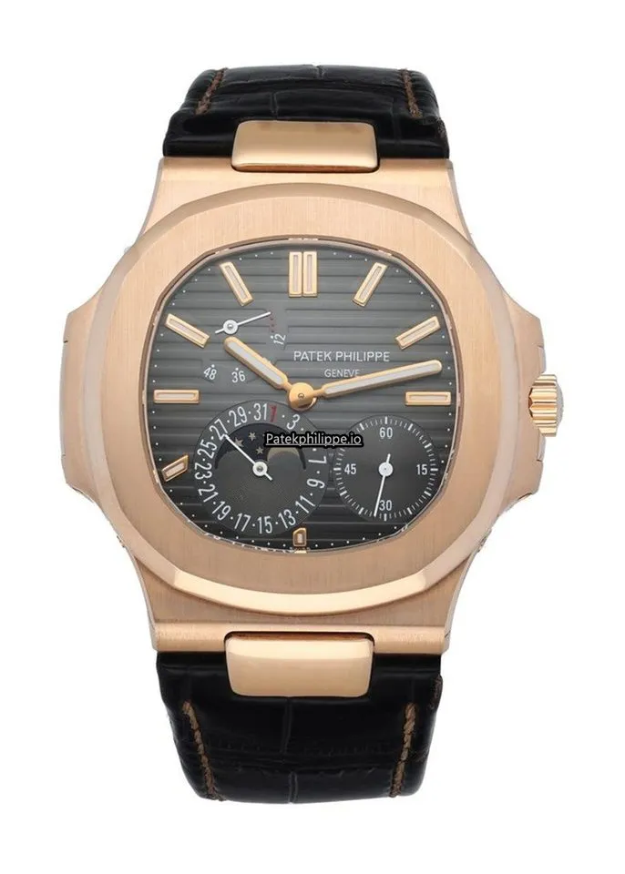 Patek Philippe Nautilus 5712r 43MM Rose Gold Case Manual Winding