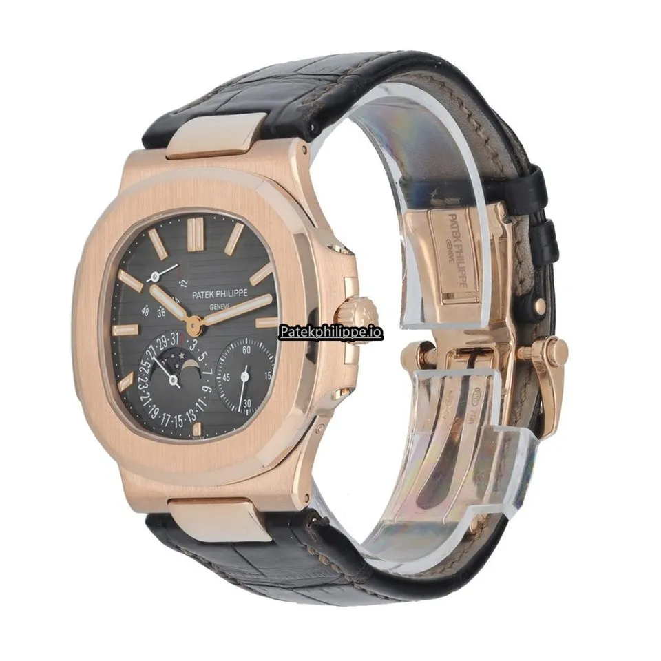 Alternative view of Patek Philippe Nautilus 5712r 43MM Rose Gold Case Manual Winding