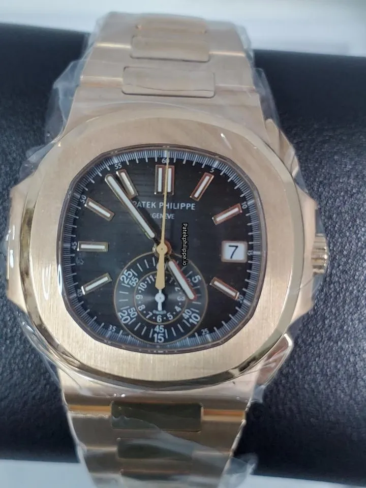 Patek Philippe Nautilus 5980/1r-001 40.5MM Rose Gold Case Automatic