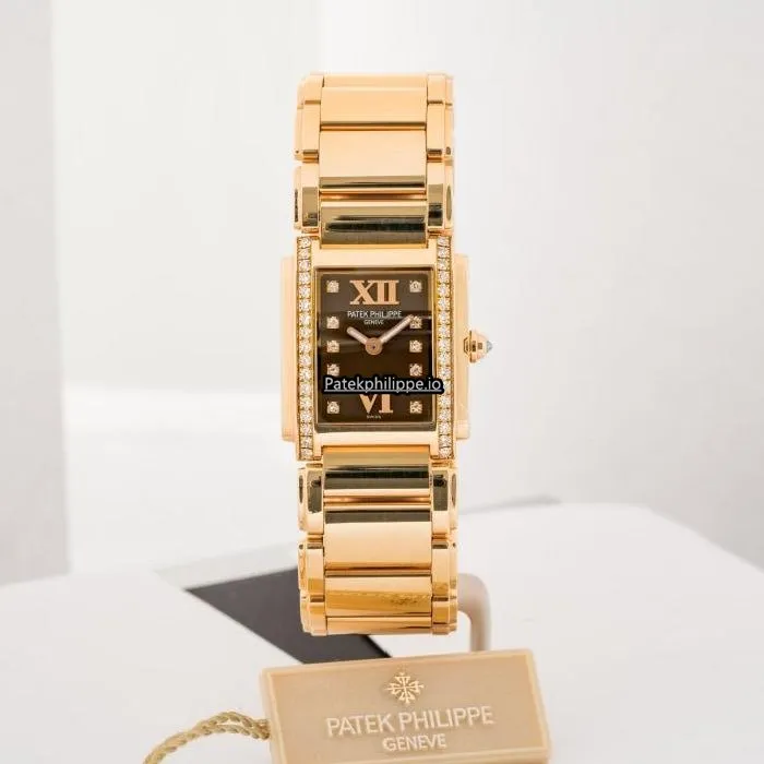 Patek Philippe Twenty-4 4908/11r 22MM Rose Gold Case Quartz