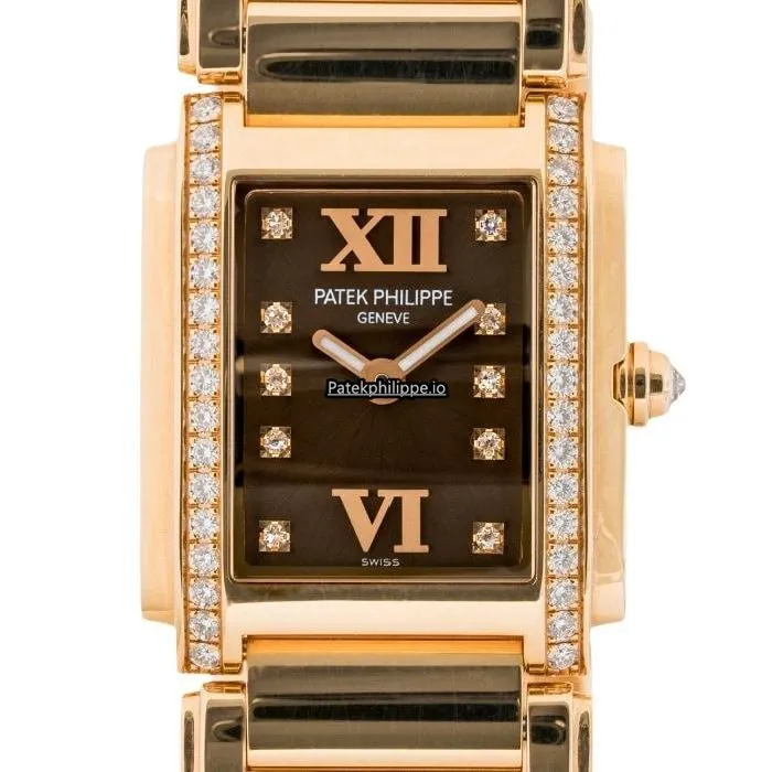 Alternative view of Patek Philippe Twenty-4 4908/11r 22MM Rose Gold Case Quartz