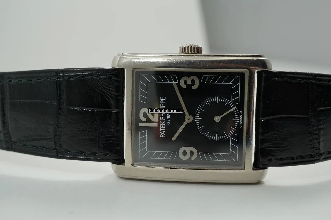 Alternative view of Patek Philippe Gondolo 5014 28x35MM White Gold Case Manual Winding