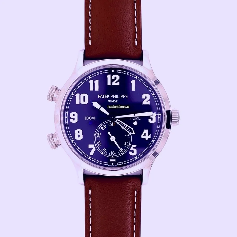 Patek Philippe Travel Time 5524g-001 42MM White Gold Case Automatic