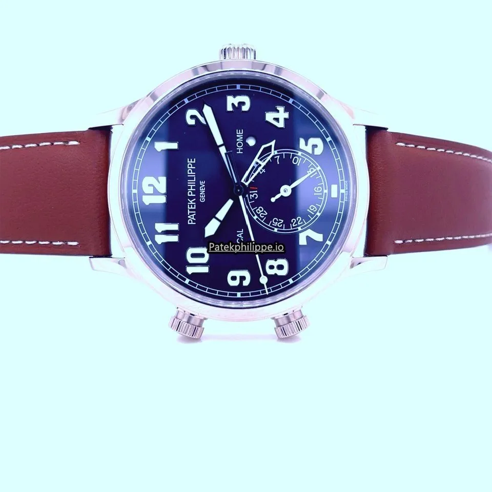 Alternative view of Patek Philippe Travel Time 5524g-001 42MM White Gold Case Automatic