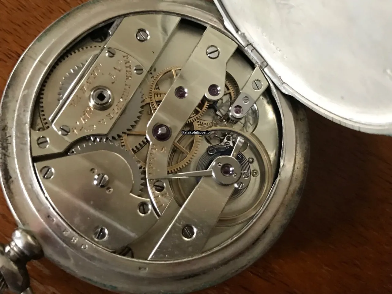 Alternative view of Patek Philippe 55MM Silver Case Manual Winding