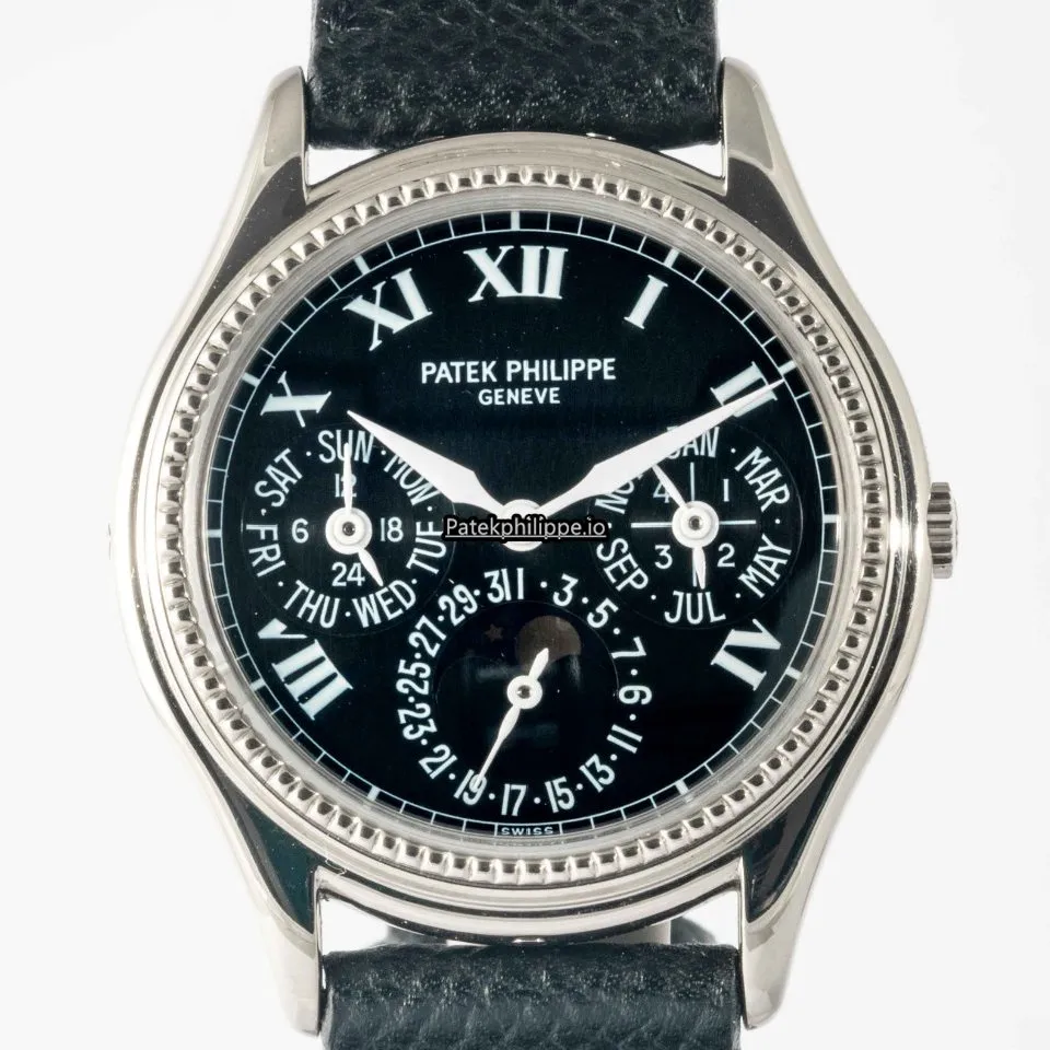 Alternative view of Patek Philippe Perpetual Calendar 5038g 36MM White Gold Case Automatic