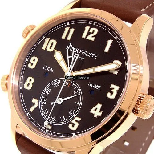 Patek Philippe Travel Time 5524r 42MM Rose Gold Case Automatic