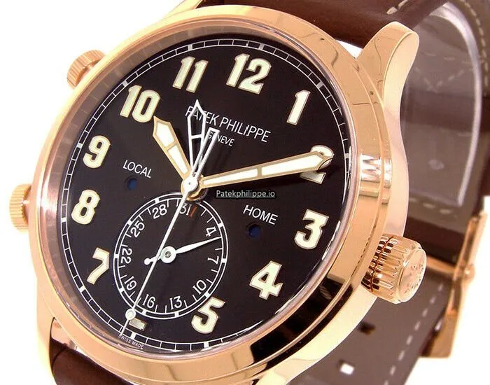 Alternative view of Patek Philippe Travel Time 5524r 42MM Rose Gold Case Automatic