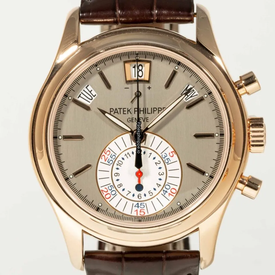 Alternative view of Patek Philippe Annual Calendar 5960r-001 40.5MM Rose Gold Case Automatic