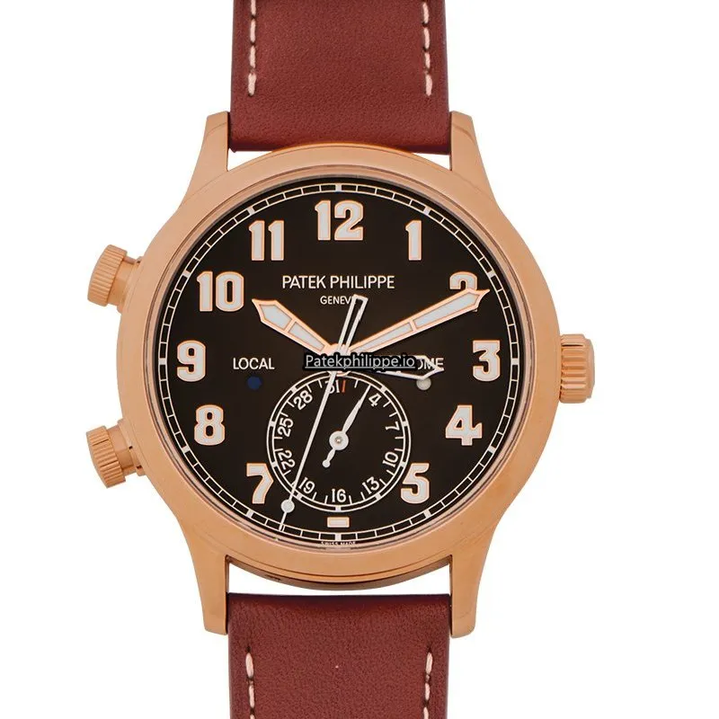 Alternative view of Patek Philippe Travel Time 5524r-001 42MM Rose Gold Case Automatic