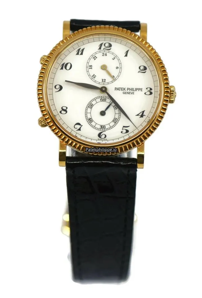 Patek Philippe Travel Time 5034j 34MM Yellow Gold Case Manual Winding