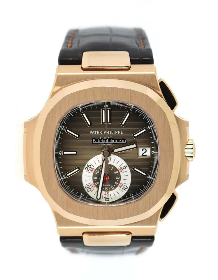 Patek Philippe Nautilus 5980r-001 40.5MM Rose Gold Case Automatic