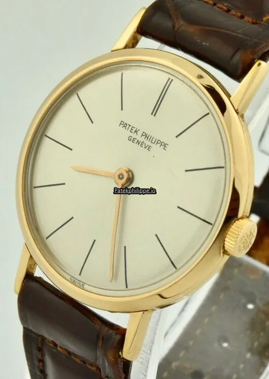 Alternative view of Patek Philippe Calatrava Jan-42 28MM Yellow Gold Case Manual Winding