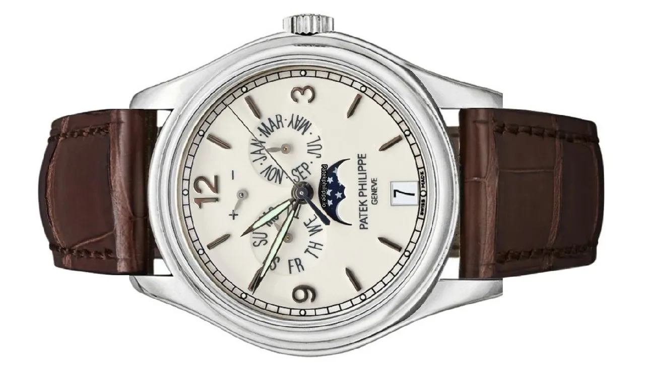Alternative view of Patek Philippe Annual Calendar 5146g-001 39MM White Gold Case Automatic