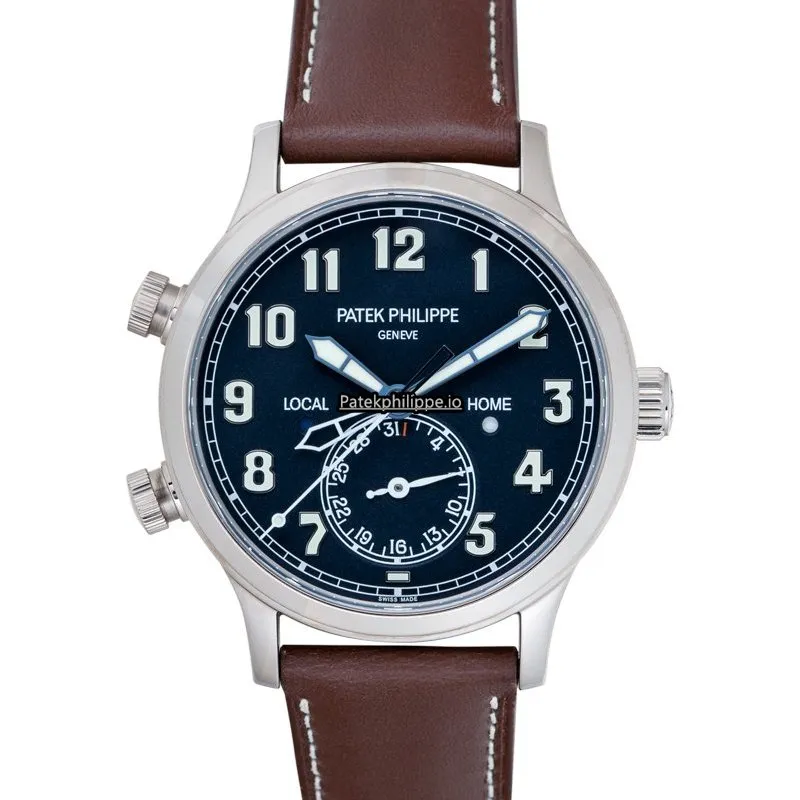 Alternative view of Patek Philippe Travel Time 5524g-001 42MM White Gold Case Automatic