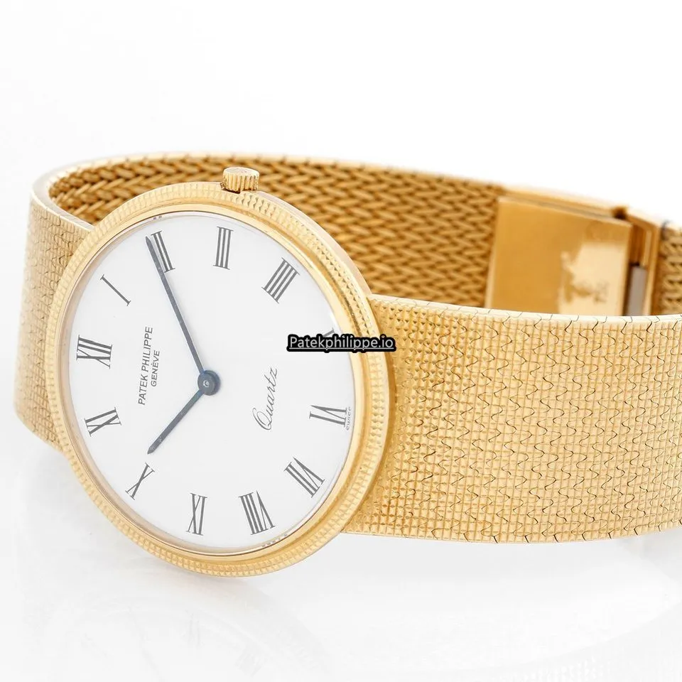Alternative view of Patek Philippe Calatrava Jan-44 33MM Yellow Gold Case Quartz