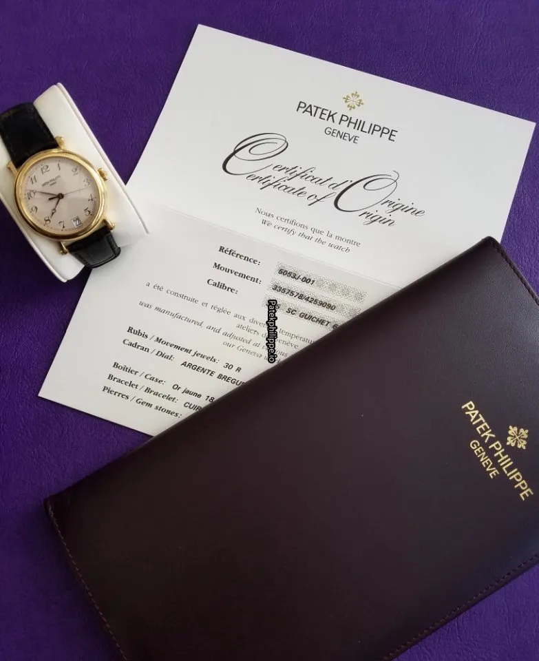 Patek Philippe Calatrava 5053j Yellow Gold Case Automatic