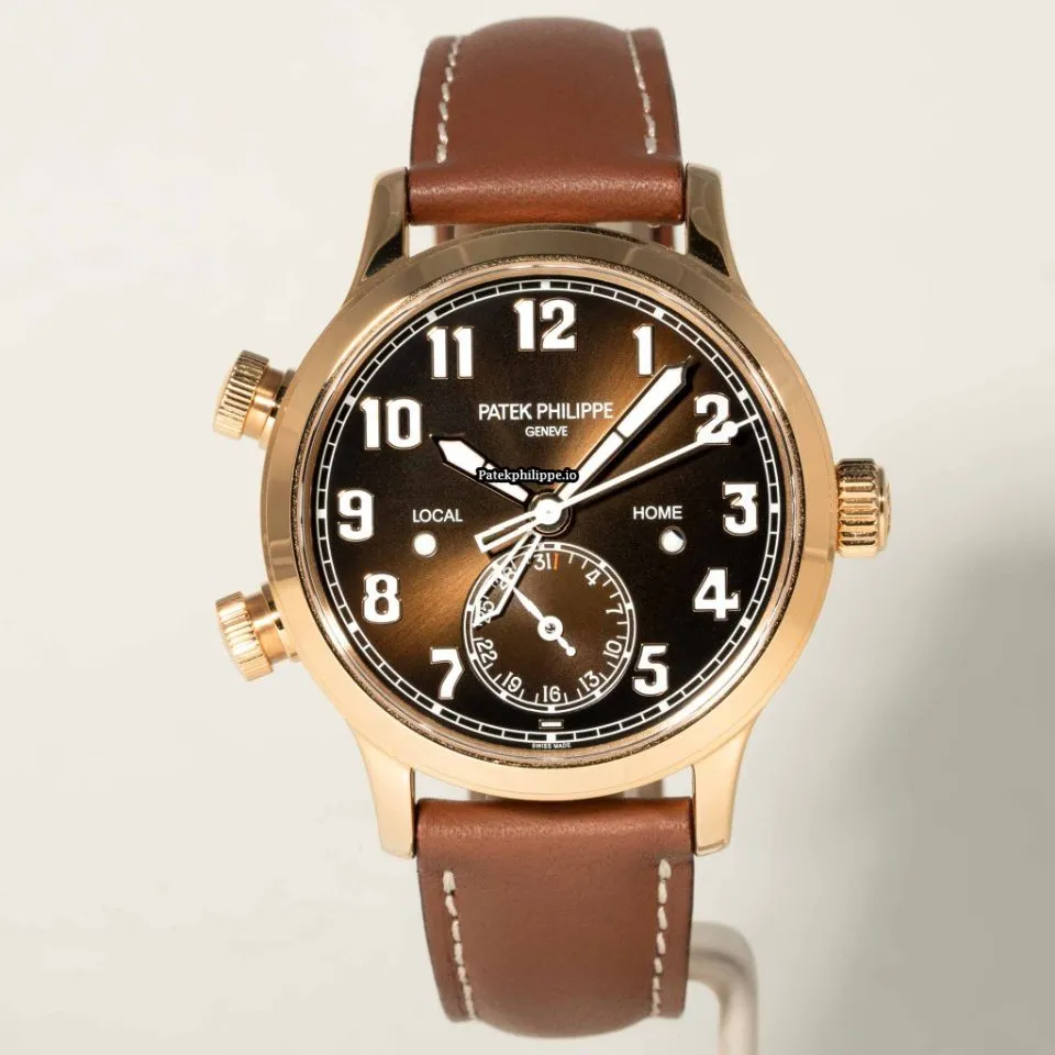 Patek Philippe Travel Time 7234r-001 37.5MM Rose Gold Case Automatic
