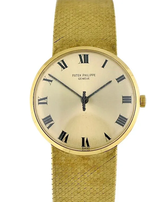 Patek Philippe Calatrava 3513 31MM Yellow Gold Case Manual Winding