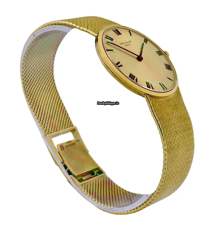 Alternative view of Patek Philippe Calatrava 3513 31MM Yellow Gold Case Manual Winding