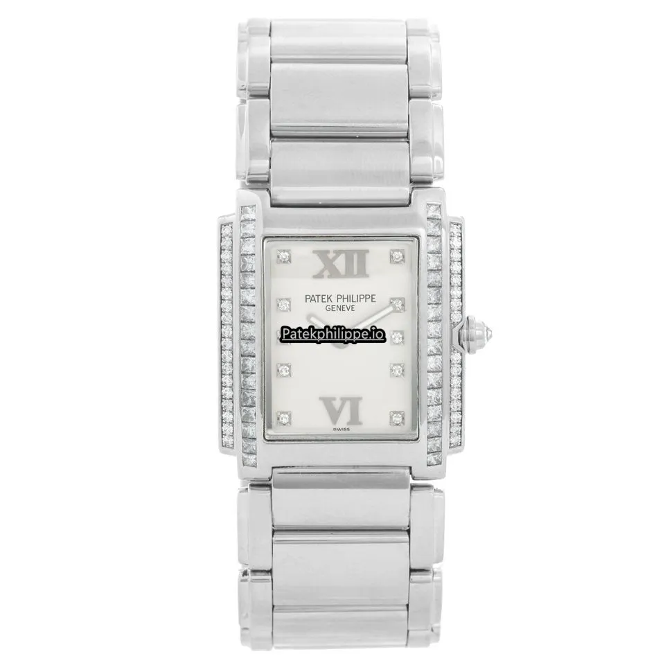 Patek Philippe Twenty-4 4910/20g-011 30MM White Gold Case Quartz