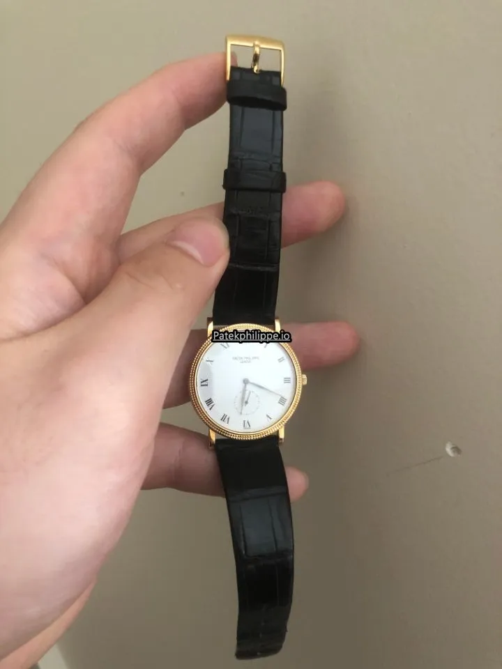 Alternative view of Patek Philippe Calatrava 3919j 33MM Yellow Gold Case Manual Winding