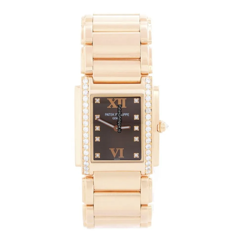 Patek Philippe Twenty-4 4910/11r 25MM Rose Gold Case Quartz