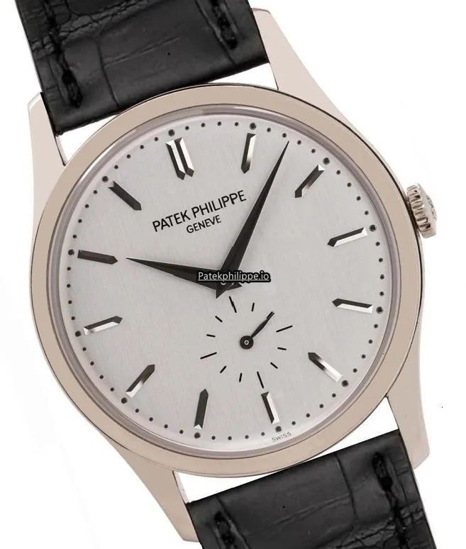 Patek Philippe Calatrava 5196g-001 37MM White Gold Case Manual Winding
