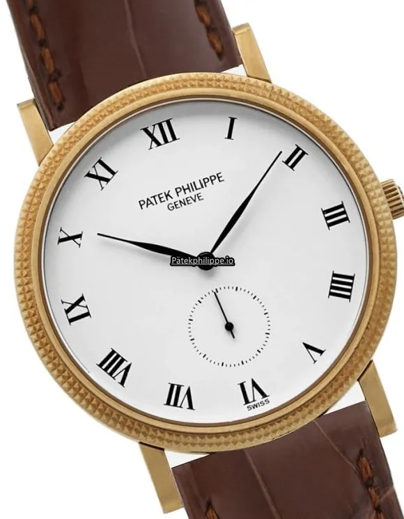 Patek Philippe Calatrava 3919j-001 33MM Yellow Gold Case Manual Winding