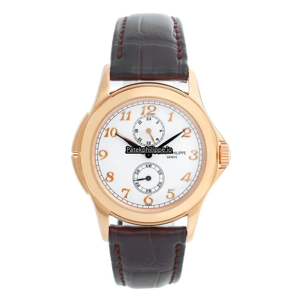 Patek Philippe Travel Time 5134r-001 36MM Rose Gold Case Manual Winding