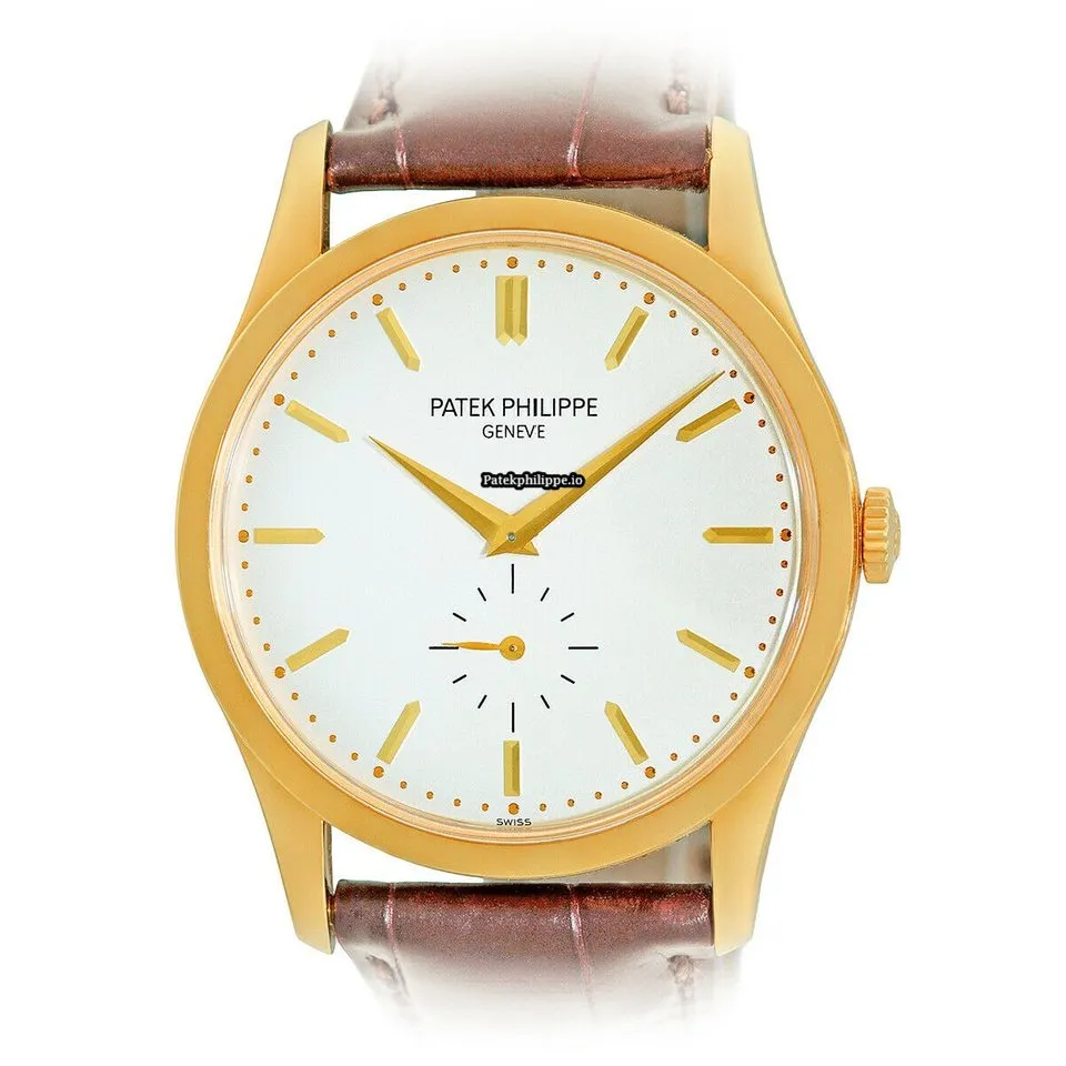 Alternative view of Patek Philippe Calatrava 5196 J 37MM Yellow Gold Case Manual Winding