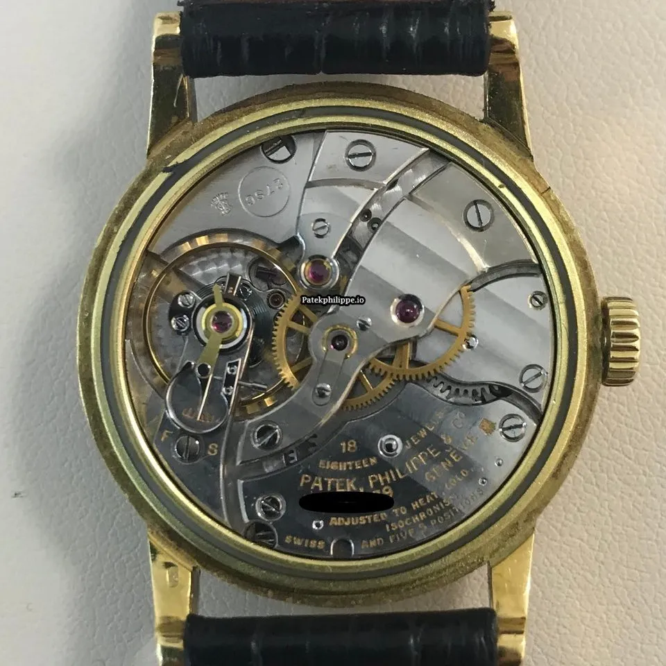 Alternative view of Patek Philippe Calatrava 2466 32MM Rose Gold Case Manual Winding