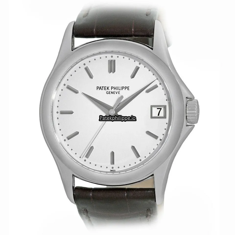 Alternative view of Patek Philippe Calatrava 37MM White Gold Case Automatic