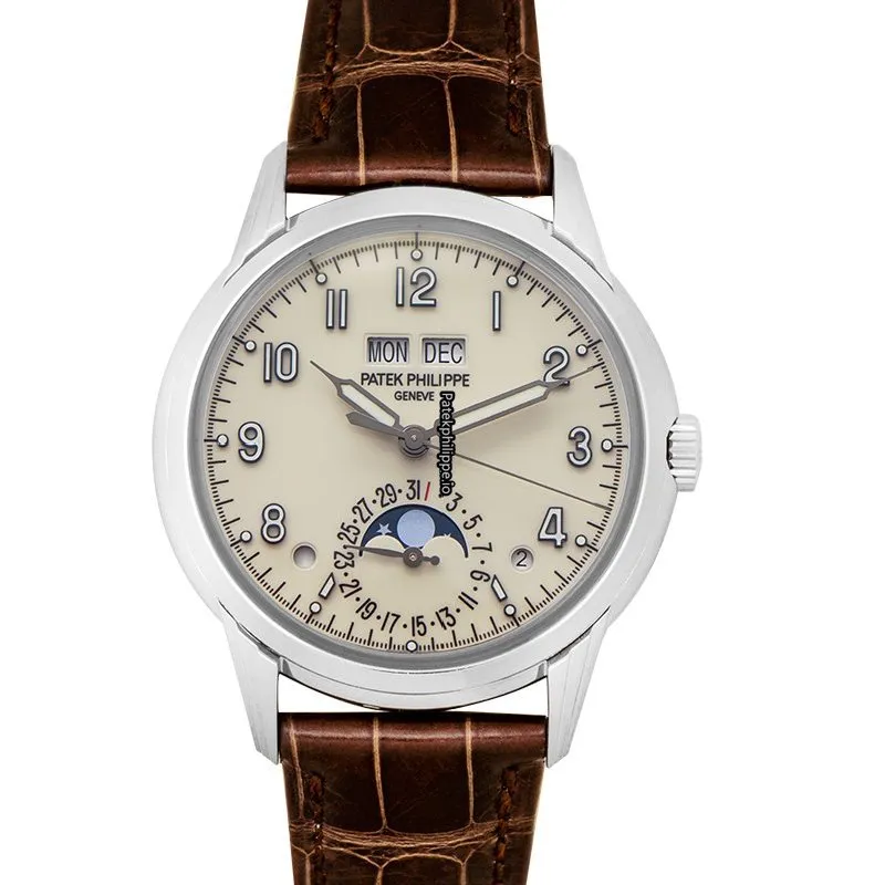 Alternative view of Patek Philippe Perpetual Calendar 5320g-001 40MM White Gold Case Automatic