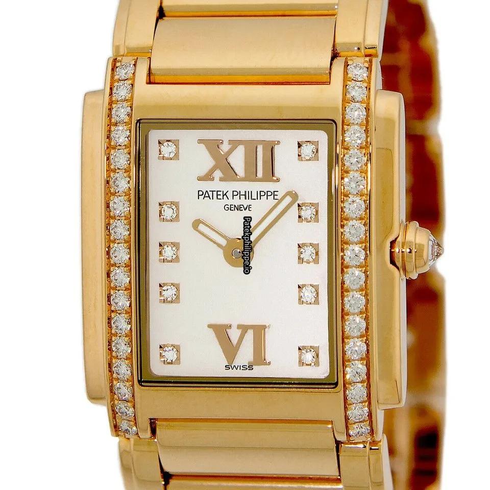 Alternative view of Patek Philippe Twenty-4 4908/11r-011 22x27MM Rose Gold Case Quartz