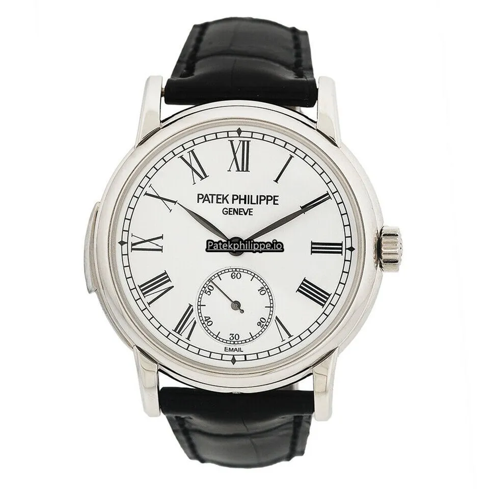 Alternative view of Patek Philippe Minute Repeater 38MM Platinum Case Automatic