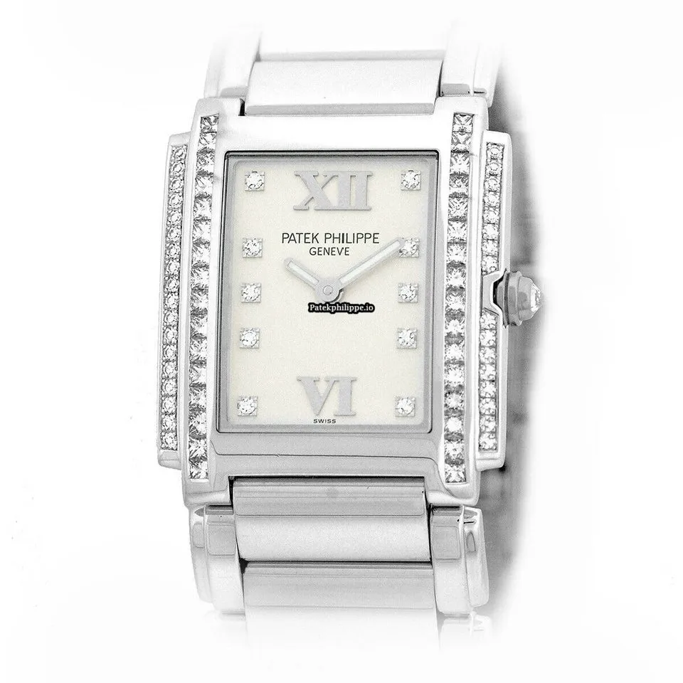 Alternative view of Patek Philippe Twenty-4 4910/20g-001 White Gold Case Quartz