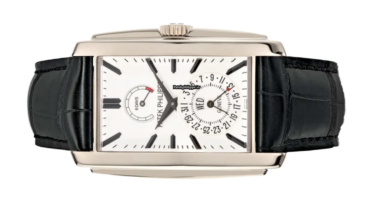 Alternative view of Patek Philippe Gondolo 5200g-010 32.4x46.9MM White Gold Case Manual Winding