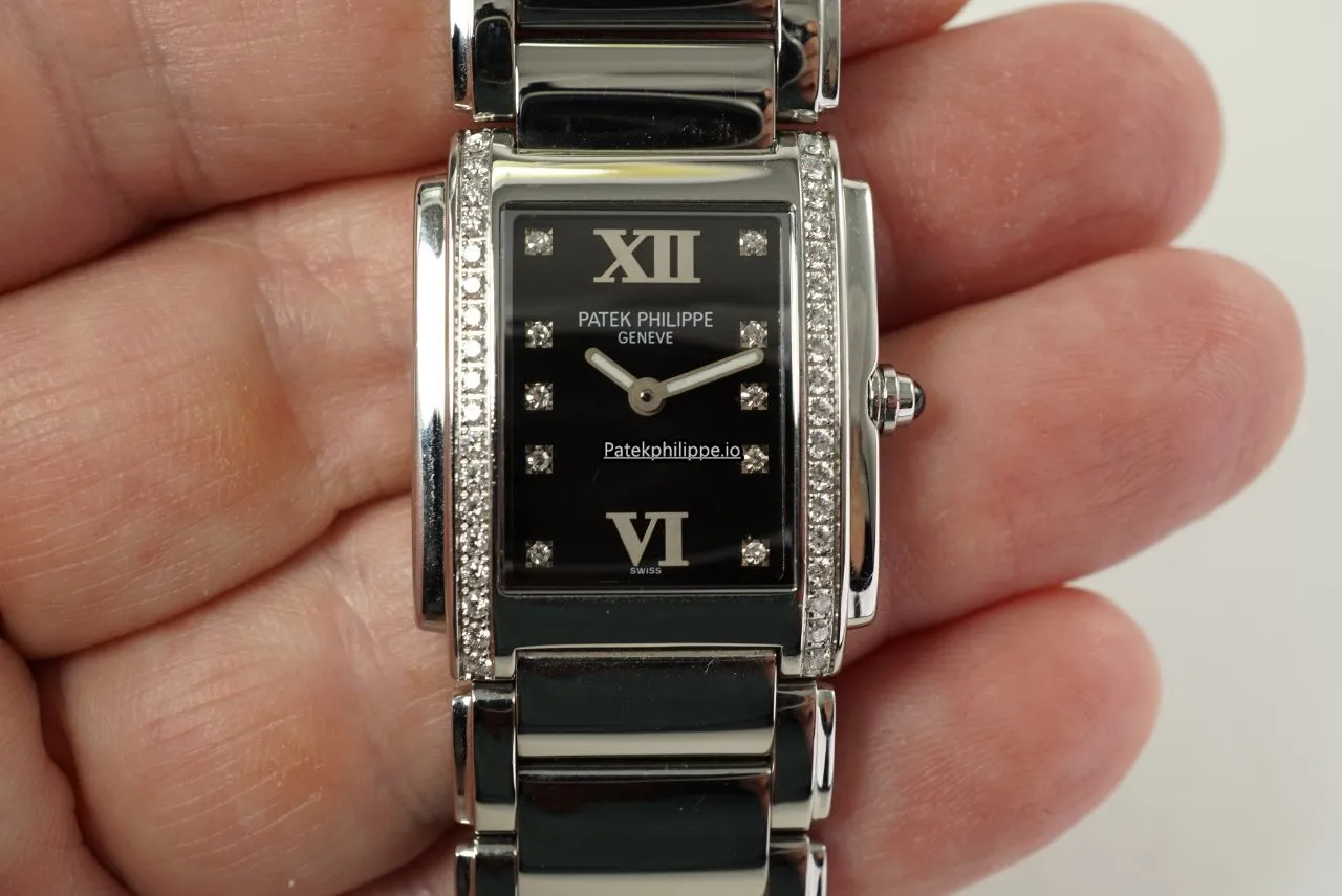 Alternative view of Patek Philippe Twenty-4 4910/10a-001 25x30MM Steel Case Quartz