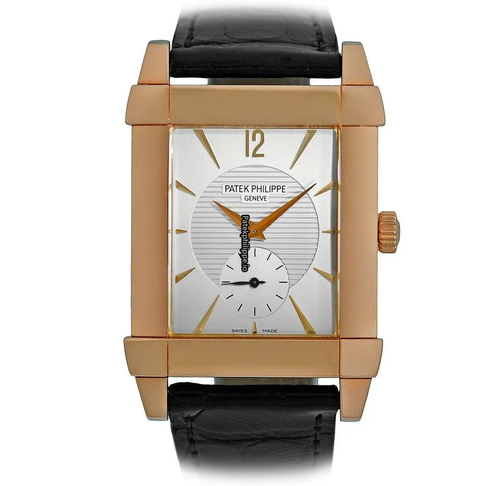 Alternative view of Patek Philippe Gondolo 5111 18k 32x40MM Rose Gold Case Manual Winding