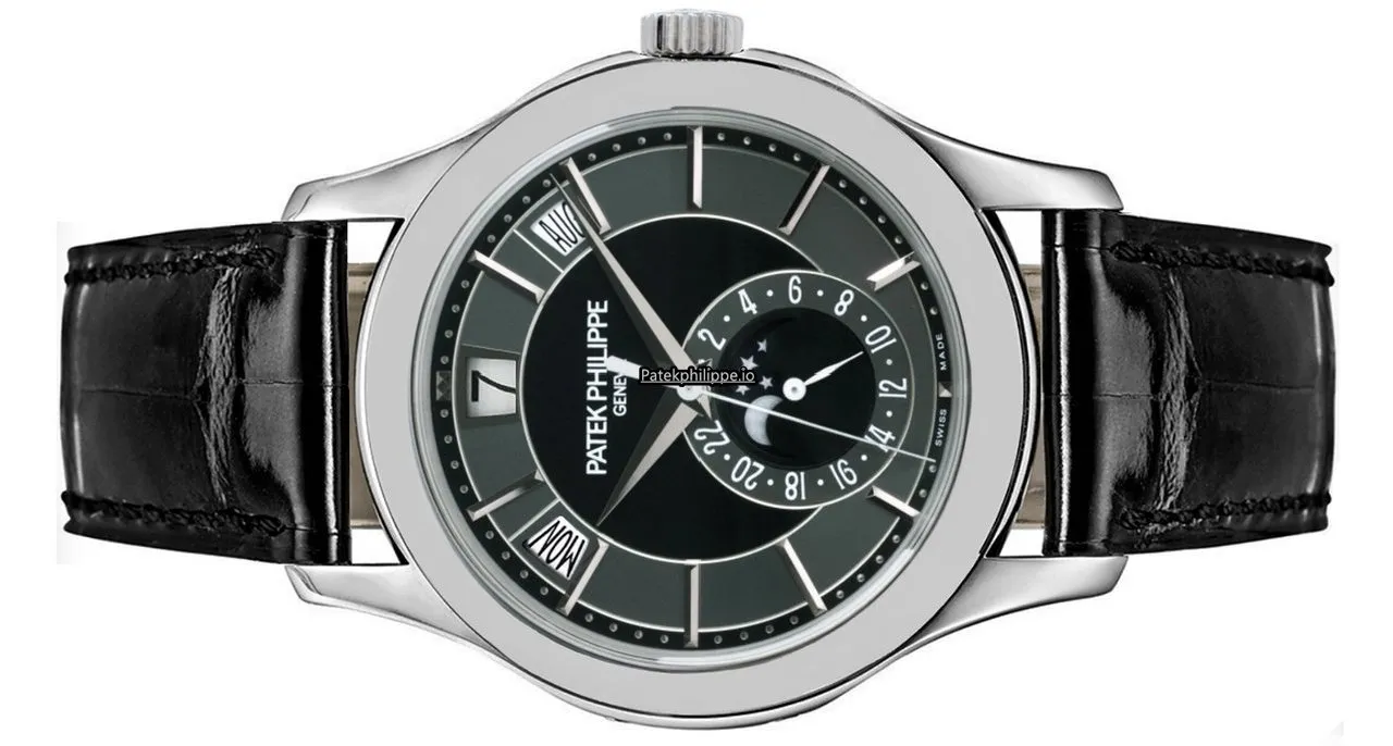 Alternative view of Patek Philippe Annual Calendar 5205g-010 40MM White Gold Case Automatic