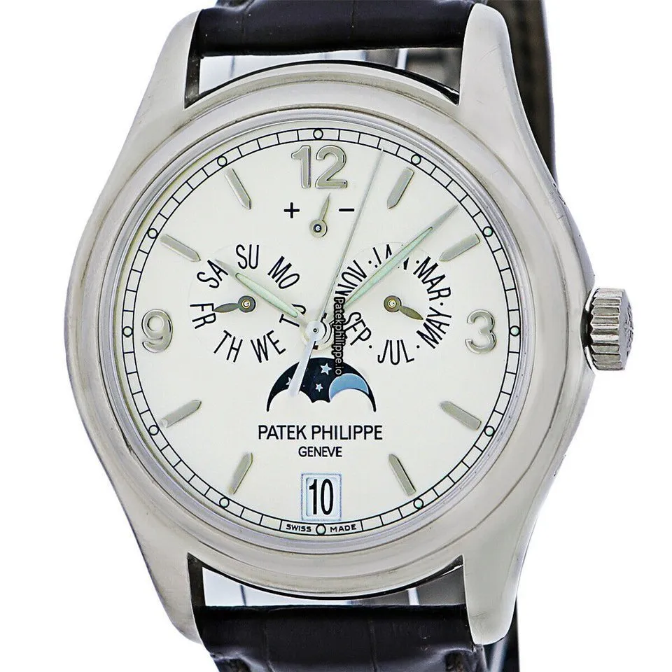 Alternative view of Patek Philippe Annual Calendar 5146/g-001 39MM White Gold Case Automatic