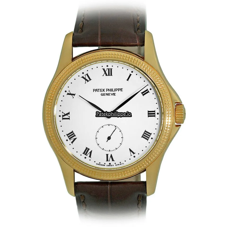 Alternative view of Patek Philippe Calatrava 35MM Yellow Gold Case Manual Winding