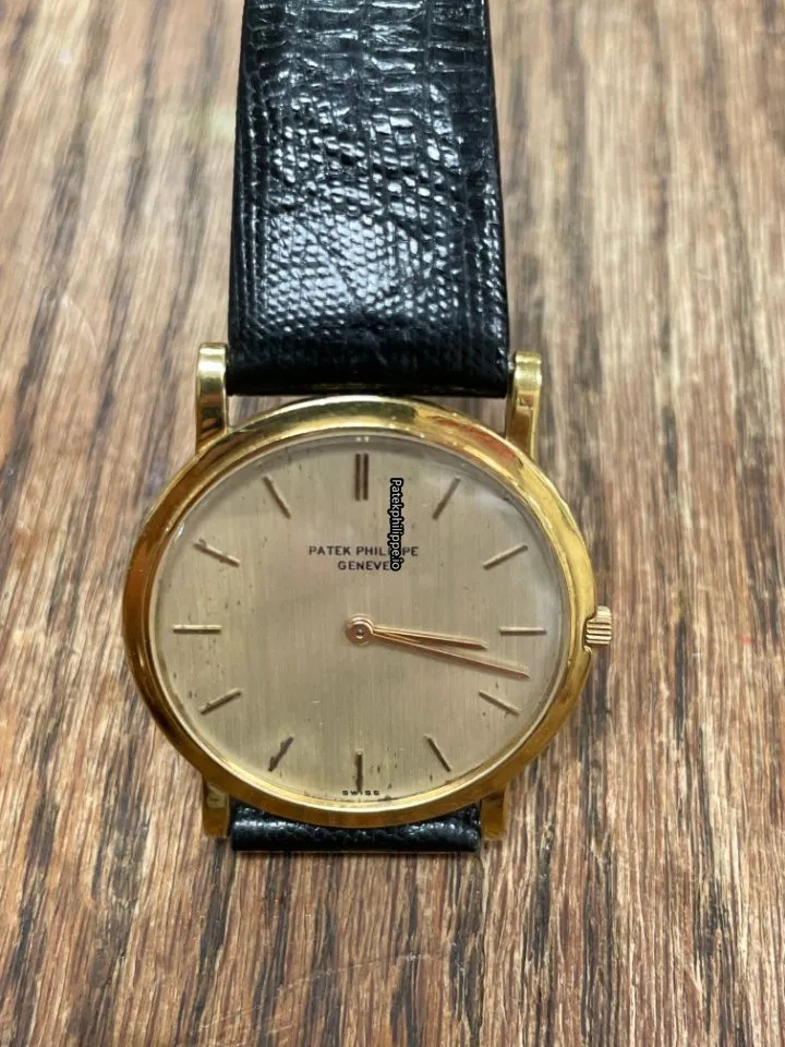 Patek Philippe Calatrava 37MM Yellow Gold Case Manual Winding