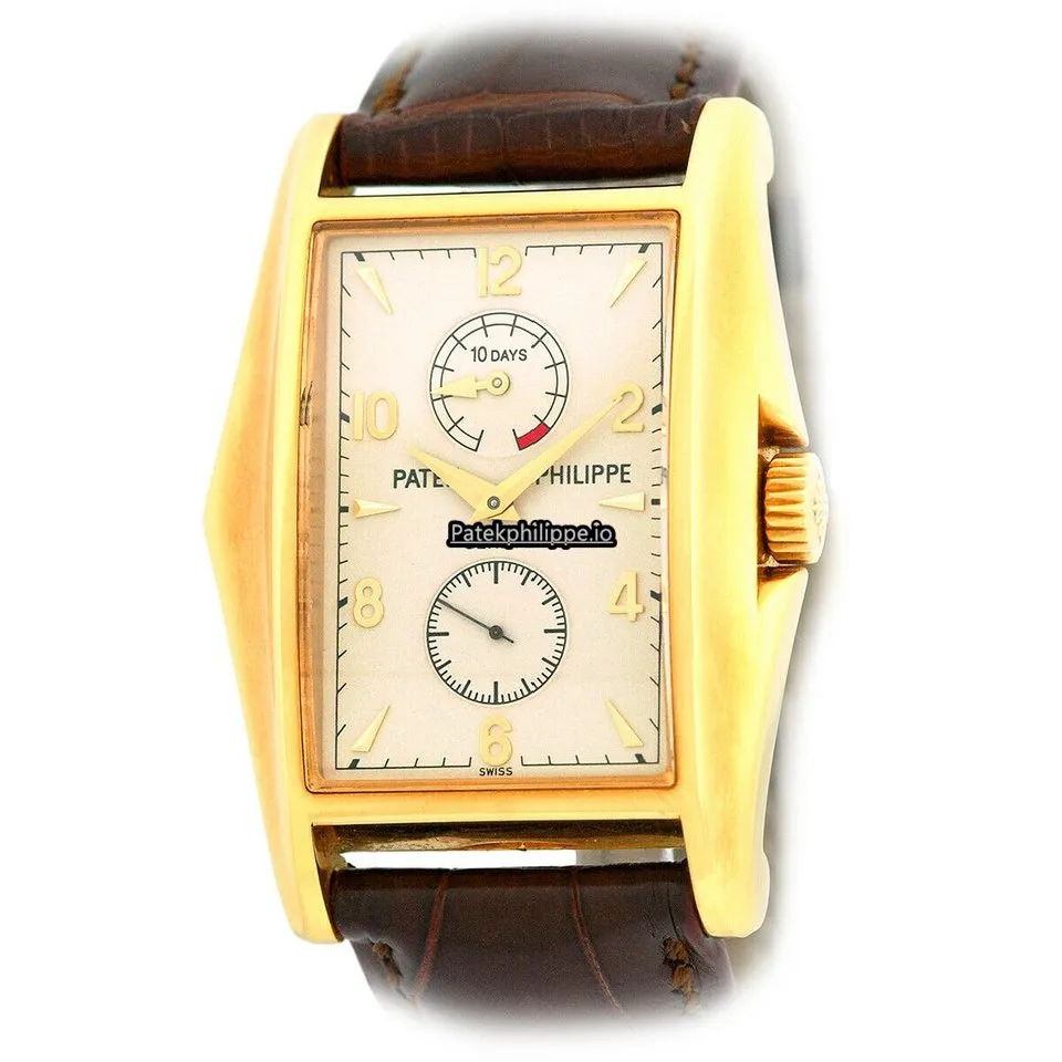 Alternative view of Patek Philippe Gondolo 5100j-001 34x45MM Yellow Gold Case Manual Winding