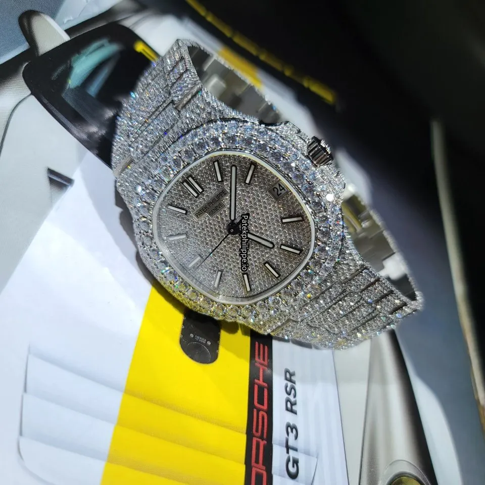 Alternative view of Patek Philippe Nautilus 5711 40x38MM White Gold Case Automatic