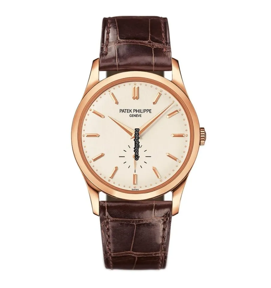 Patek Philippe Calatrava 5196r-001 37MM Rose Gold Case Manual Winding