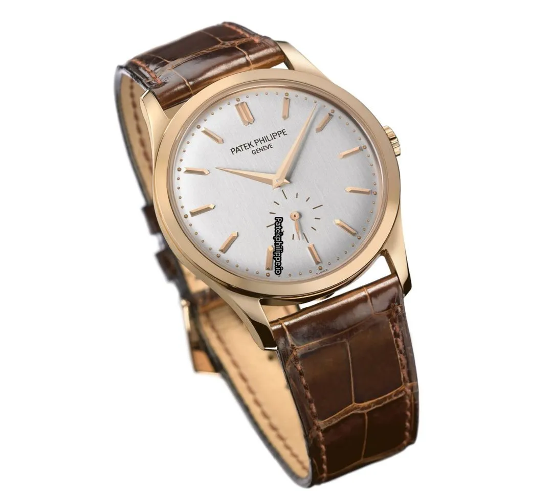 Alternative view of Patek Philippe Calatrava 5196r-001 37MM Rose Gold Case Manual Winding