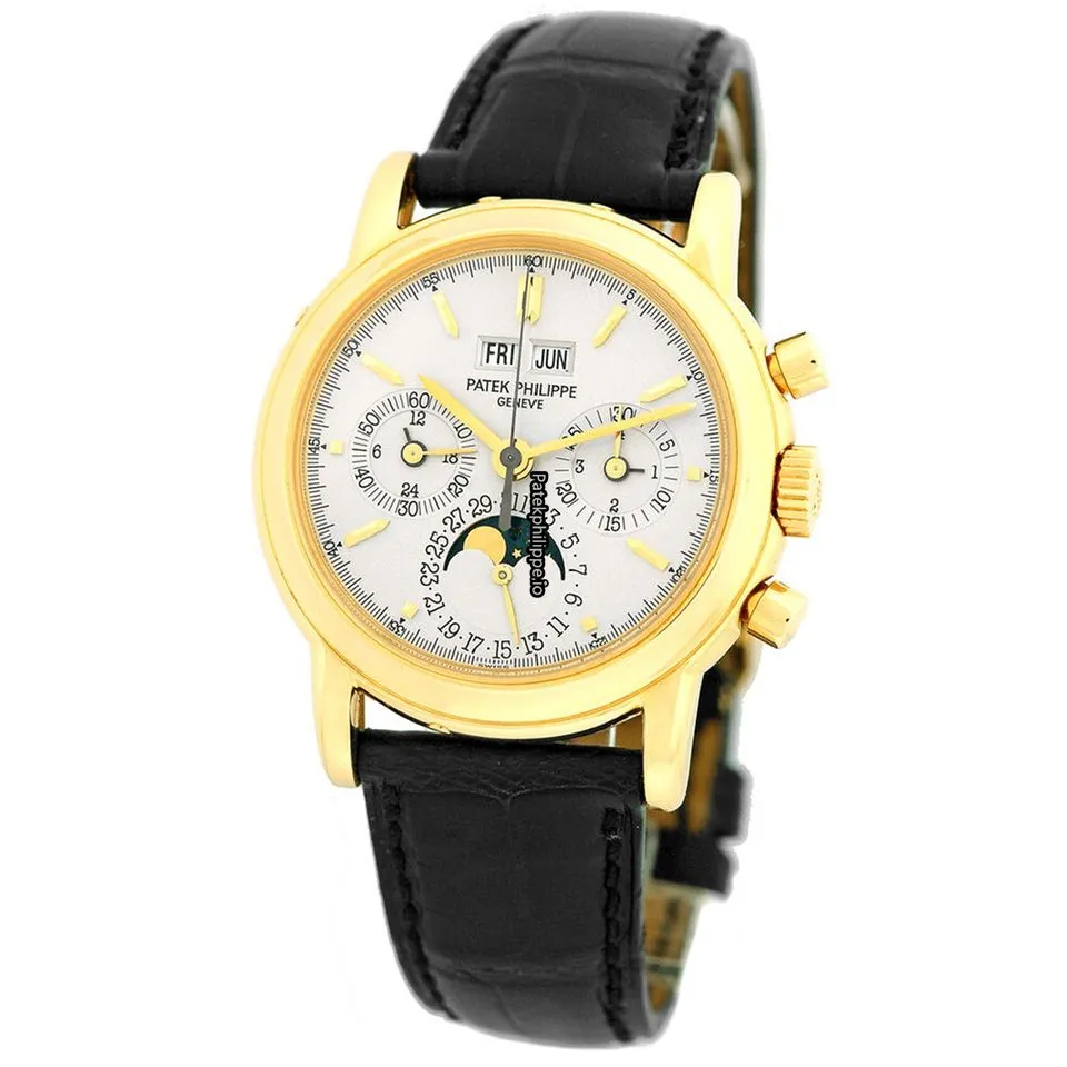 Patek Philippe Perpetual Calendar 3970 E 36.5MM Yellow Gold Case Manual Winding